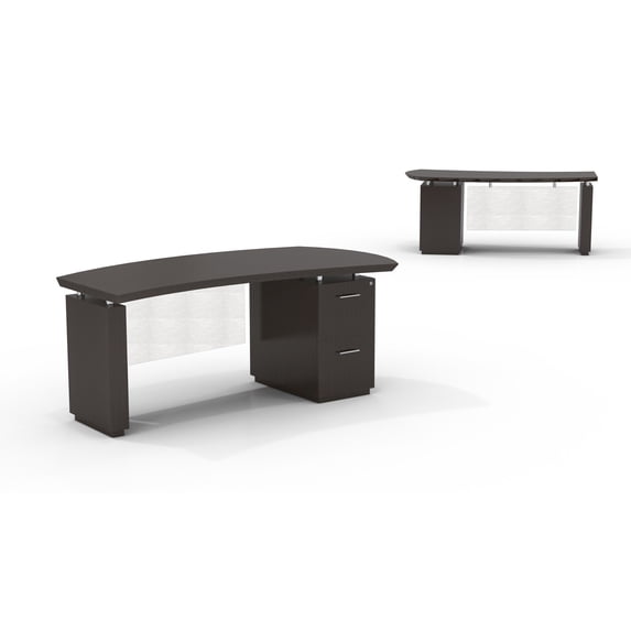 Safco Products Mayline Sterling 72"W Single Pedestal Right Handed Desk with File/File Pedestal