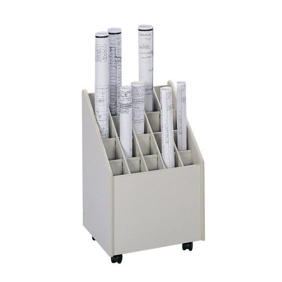 Safco Products Mobile Roll File 20 Slots