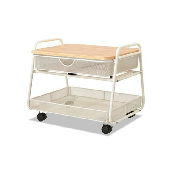 Safco Products Onyx Under Desk Machine White Stand 5208