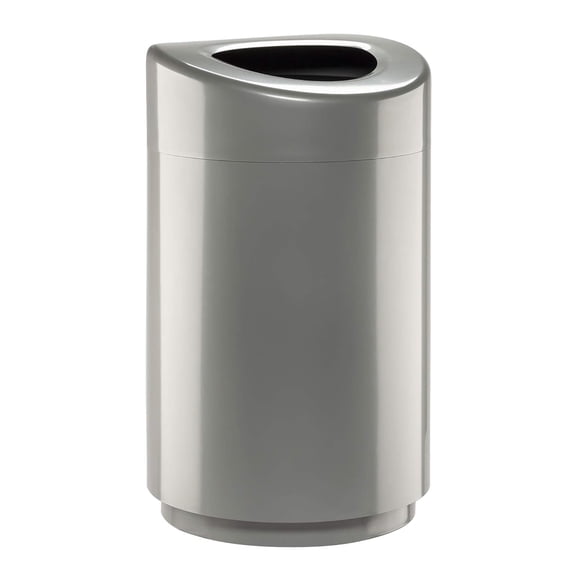 Safco Products Open Top Trash Receptacle with Liner 9920BL Black