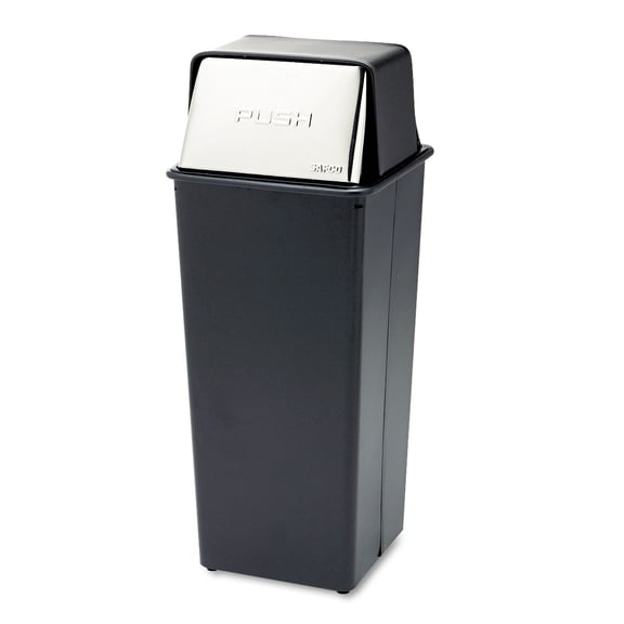 Safco Reflections 21 Gallon Push Top Receptacle