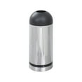thumbnail image 1 of Safco Reflections Open Top Dome Receptacle in Chrome and Black, 1 of 4