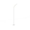 thumbnail image 1 of Safco Resi 60"H Gooseneck Modern Metal LED Floor Lamp in White, 1 of 4
