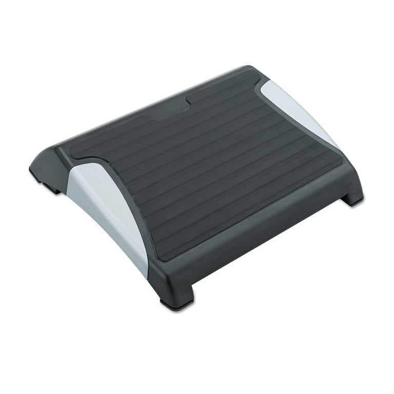 Restease Adjustable Footrest, 15.5w x 13.75d x 3.25 to 5h, Black/Silver Restease Adjustable Footrest, 15.5w x 13.75d x 3.25 to 5h, Black/Silver
