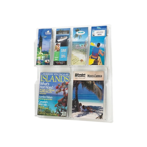 Safco Reveal 2 Magazine and 4 Pamphlet Display