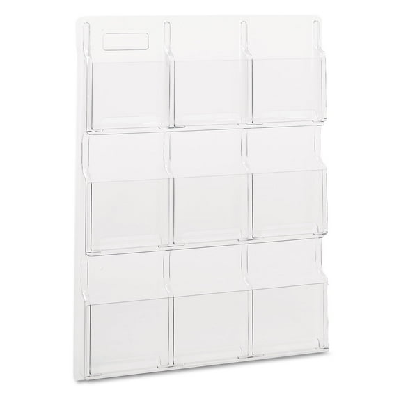 Safco Reveal 9 Plastic Clear Magazine Display