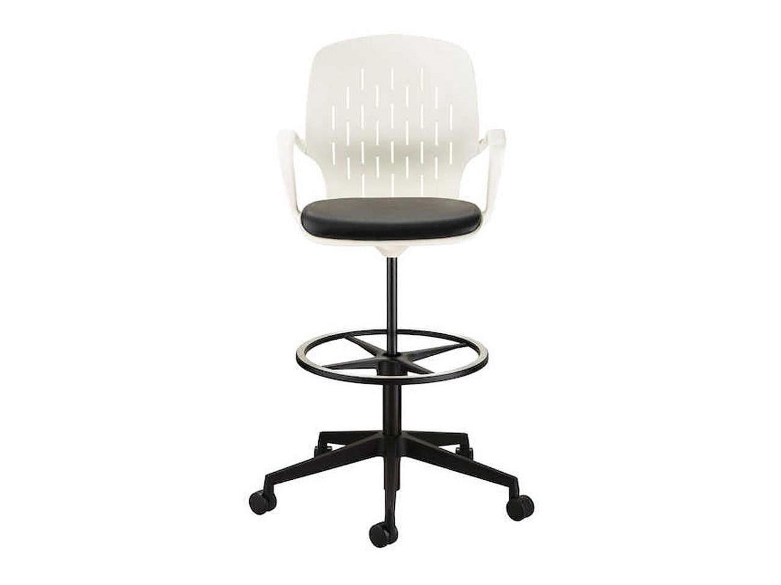 Safco Shell Extended Height Chair White Walmart