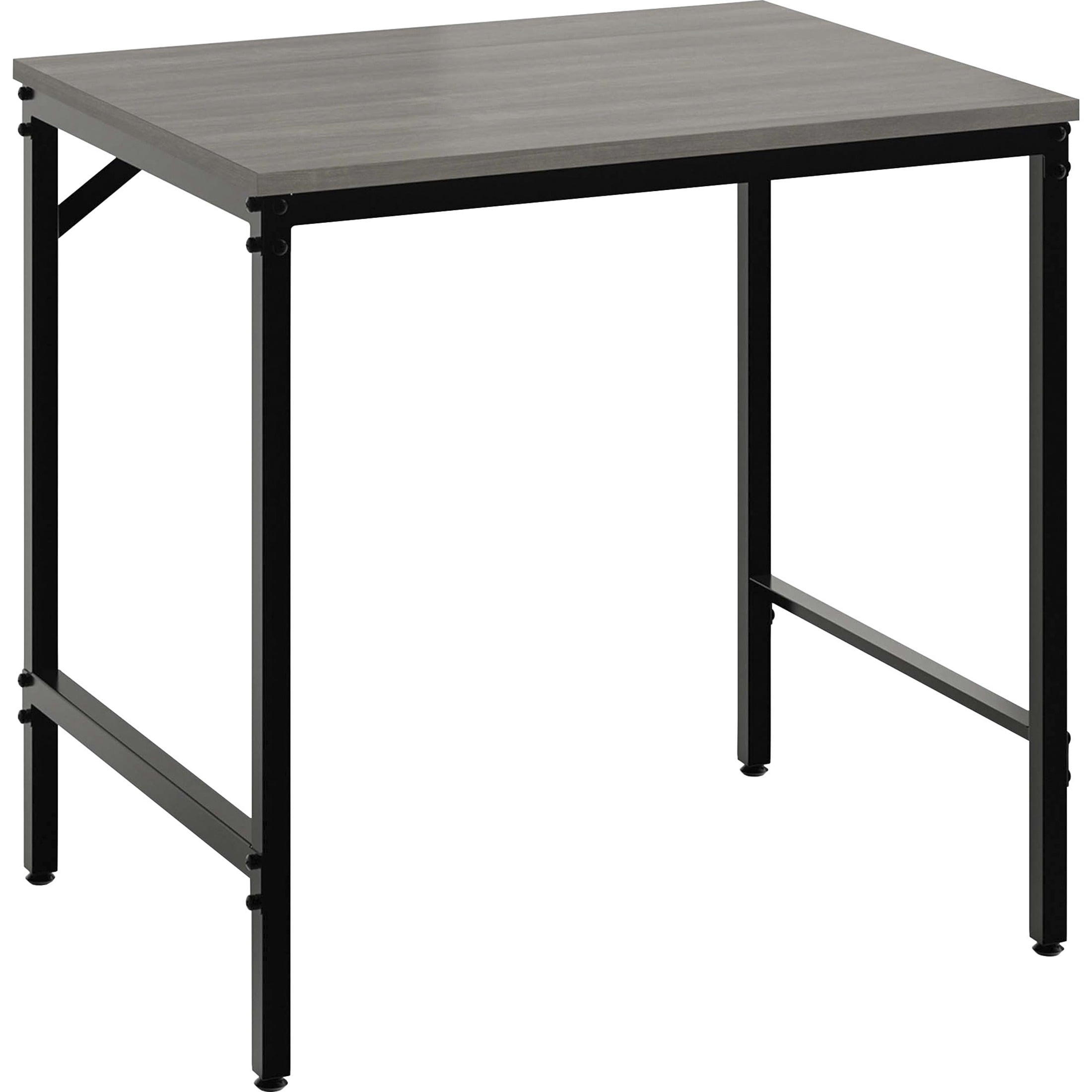 Sterling Ash Modern Study Desk with Black Steel Base