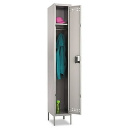 Single-Tier Locker, 12w x 18d x 78h, Two-Tone Gray Single-Tier Locker, 12w x 18d x 78h, Two-Tone Gray