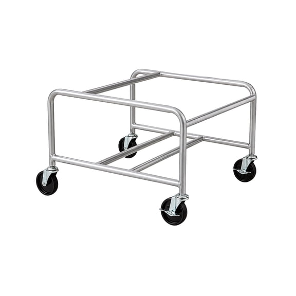 Safco Sled Base Stack Chair Cart in Silver