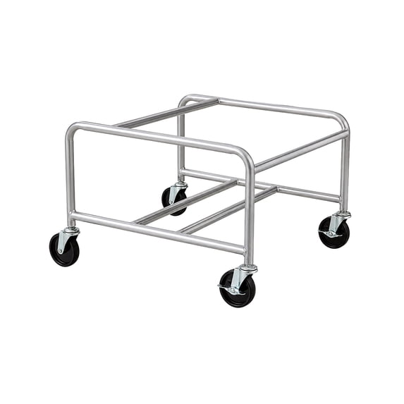 Safco Sled Base Stack Chair Cart in Silver