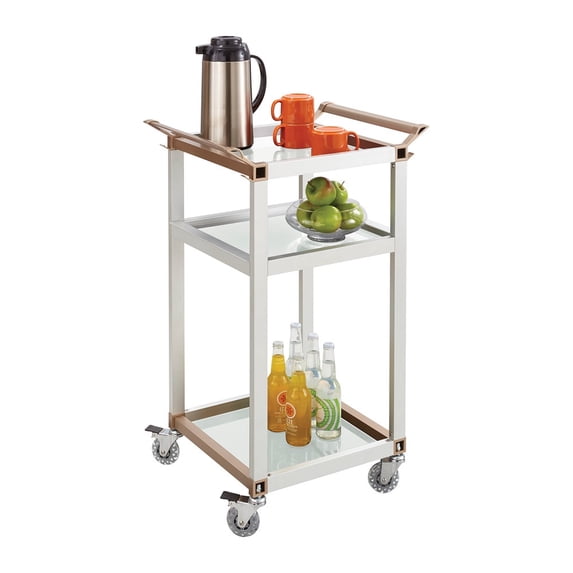 Safco Small Refreshment Cart in Silver