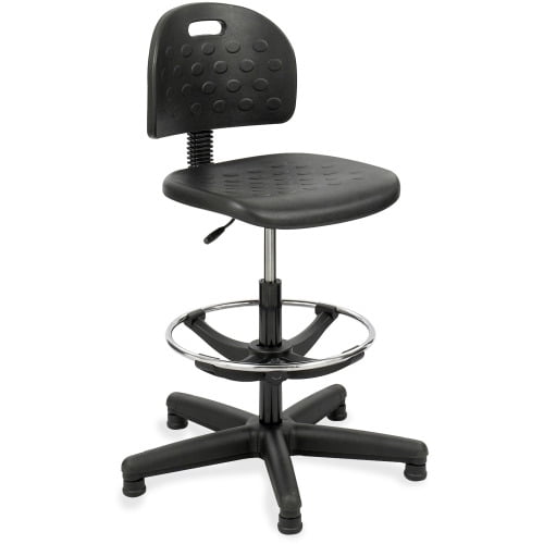 Safco, Soft Tough Economy Workbench Drafting Chair, 1 Each, Black