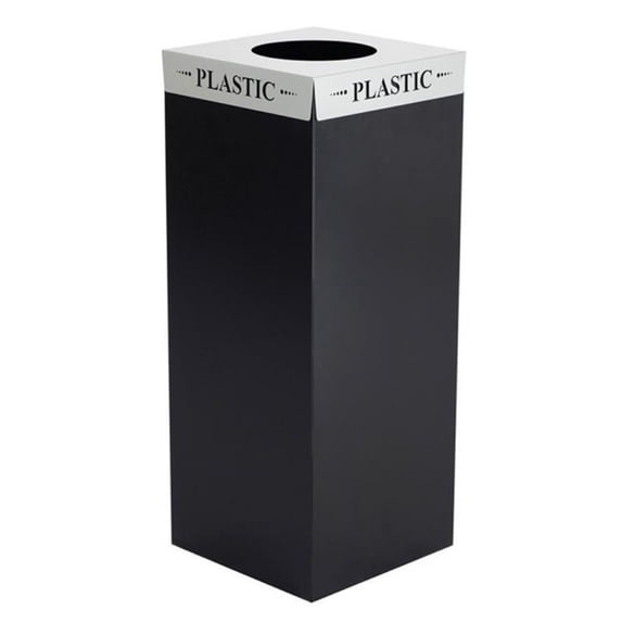 Safco Square-Fecta Lid Plastic Silver 2990PC