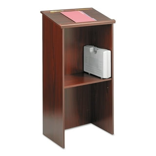 Stand-Up Lectern, 23 x 15.75 x 46, Mahogany Stand-Up Lectern, 23 x 15.75 x 46, Mahogany