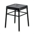 thumbnail image 1 of Safco Steel Backless Guest Stool in Glossy Black - 15.25"W x 18"H, 1 of 5