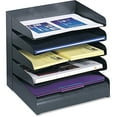 thumbnail image 1 of Safco Steel Desk Tray Sorter 5-Tier Ltr 12"x9-1/2"x11-1/4" BK 3127BL, 1 of 4