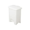 thumbnail image 1 of Safco® Plastic Step-On Receptacle, 4 Gallons, 15" x 12 1/4" x 10", White, 1 of 3