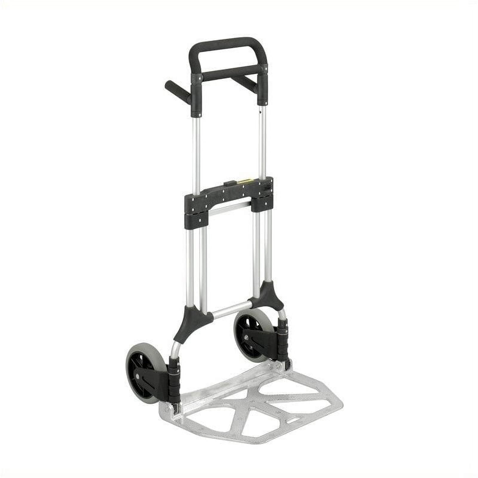 Safco® Stow-Away Heavy Duty Hand Truck, 500 lb. Capacity, Aluminum (SAF4055NC) Sansujyuku sansujyuku.com