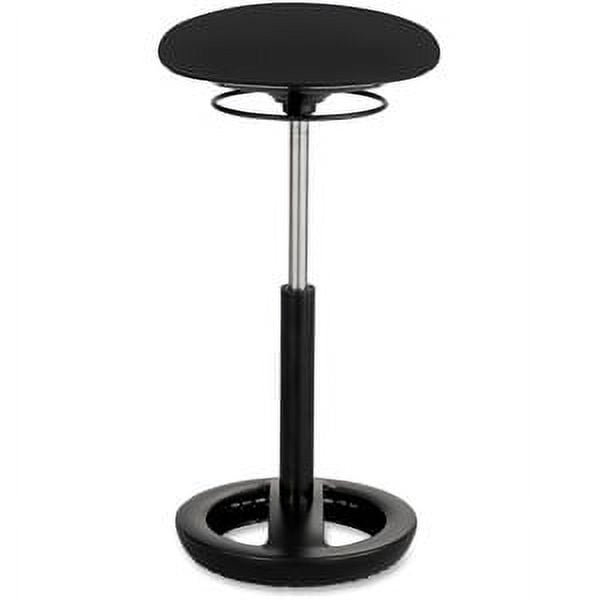 ErgoFlex 22"-31.75" Adjustable Black Mesh Swivel Stool