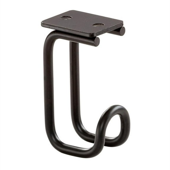 Safco Products SAF2255BL Table Hooks, 1.25 x 1.75 x 3.25 in., Black - Pack of 24