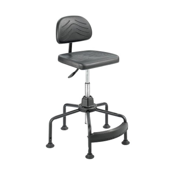 Safco  TaskMaster Economy Industrial Chair - Black - 26in.dia. x 17in. to 35in.h