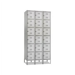 Three-Column Box Locker, 36w x 18d x 78h, Two-Tone Gray Three-Column Box Locker, 36w x 18d x 78h, Two-Tone Gray