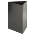 thumbnail image 1 of Safco Trifecta Receptacle 26" High Base Triangular 15gal Black 9550BL, 1 of 3