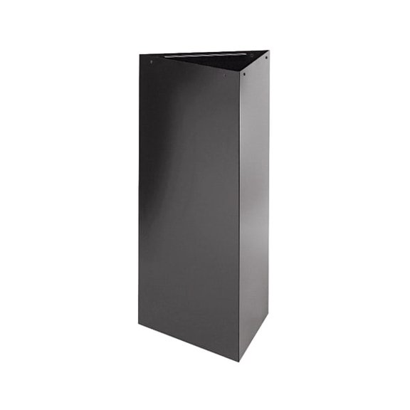 Safco® Trifecta Triangular Steel Wastebasket, 21 Gallons, Black