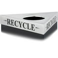thumbnail image 1 of Safco Trifecta Stainless Steel Triangular Recycle Lid Silver 9560RE, 1 of 3