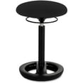 thumbnail image 1 of Safco Twixt Active 22" Backless Drafting Chair in Black Fabric, 1 of 2