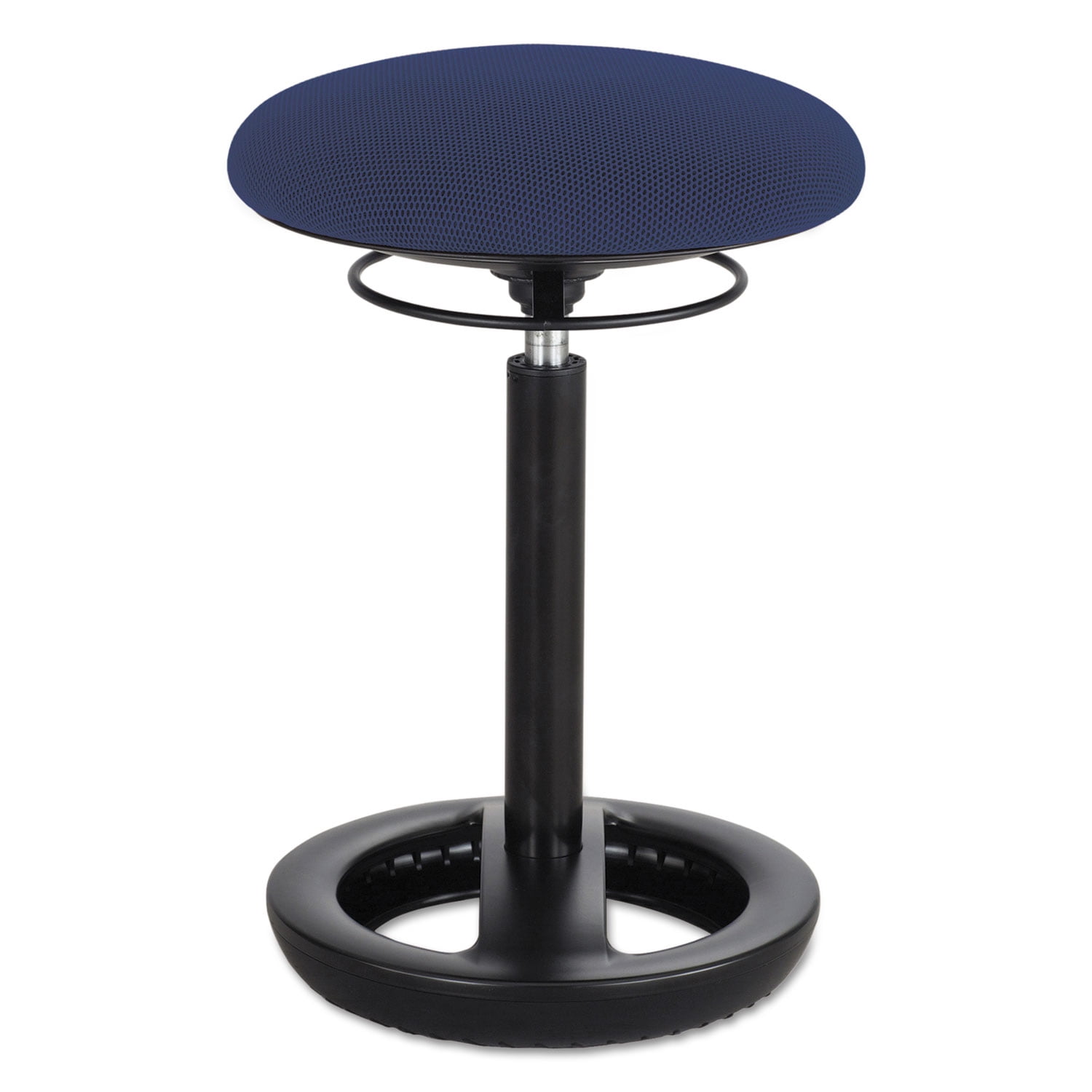 Thomas Walser Blue Aluminum Adjustable Swivel Stool