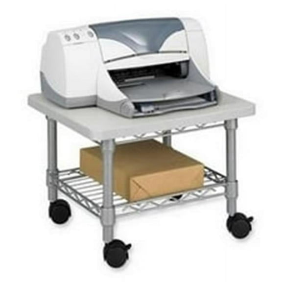 Safco Under Desk Printer-Fax Stand - Gray - Compact Size