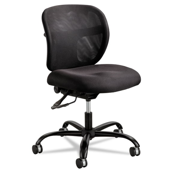 Safco Vue Mesh Big and Tall Office Chair in Black