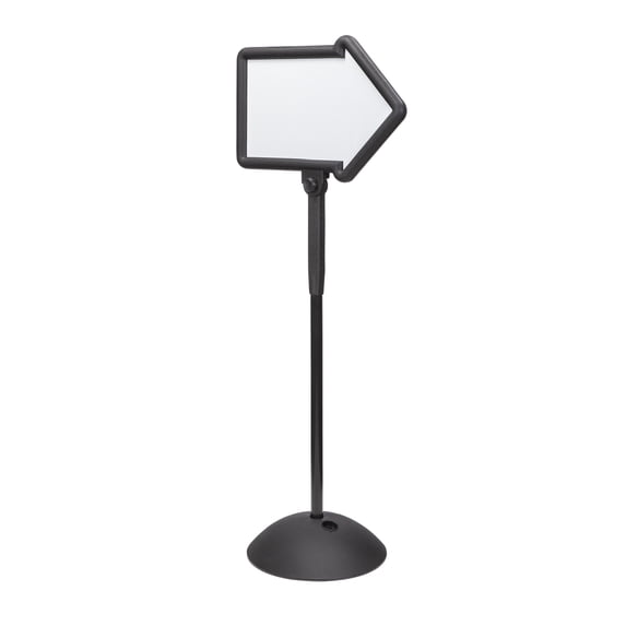 Write Way® Directional Sign, Black