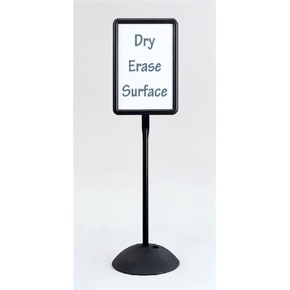 Safco Write Way Rectangular Sign in Black