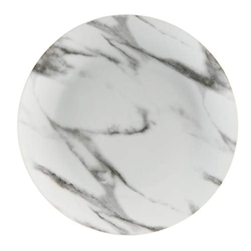 Safdie & Co. 16-Piece Coupe Dinnerware Set, White, Marble