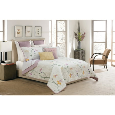 Safdie & Co. 2-piece Serenade Premium Microfiber Twin Quilt Set in Multi-Color