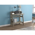 thumbnail image 1 of Safdie & Co. 31.5"L Computer Desk 2-Shelves in Dark Taupe, 1 of 4
