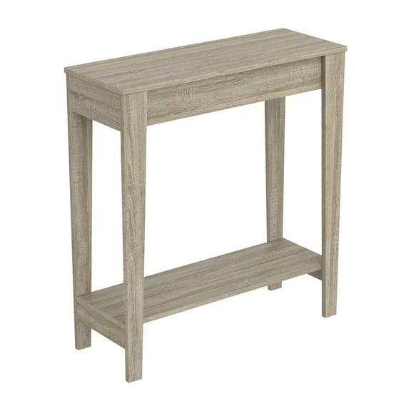 Safdie & Co. 31"L 1-Shelf Console Table in Dark Taupe