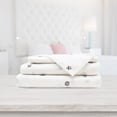 thumbnail image 1 of Safdie & Co. 4-piece Modern Polyester Gaming Double Sheet Set in White/Black, 1 of 3