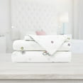 thumbnail image 1 of Safdie & Co. 4-piece Modern Polyester Rainbow Double Sheet Set in White, 1 of 3