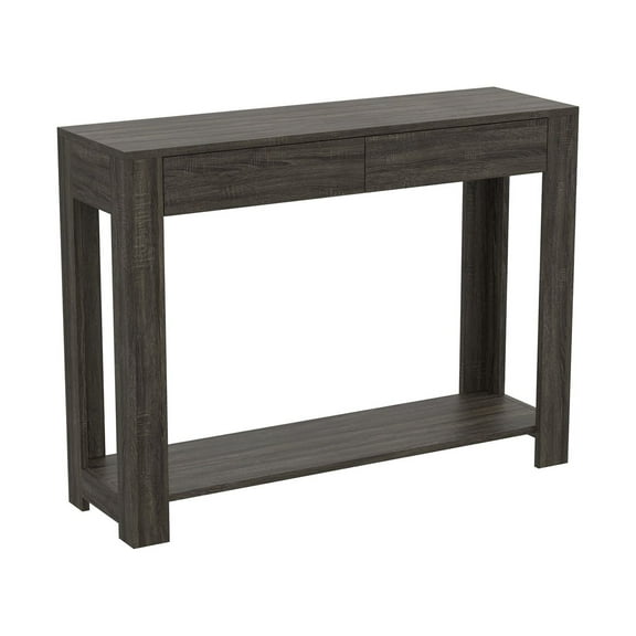 Safdie & Co Contemporary Modern Reclaimed Wood Console Table, Brown