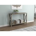 thumbnail image 1 of Safdie & Co. 46"L 1-Shelf Metal Sides Console Table in Dark Taupe, 1 of 4