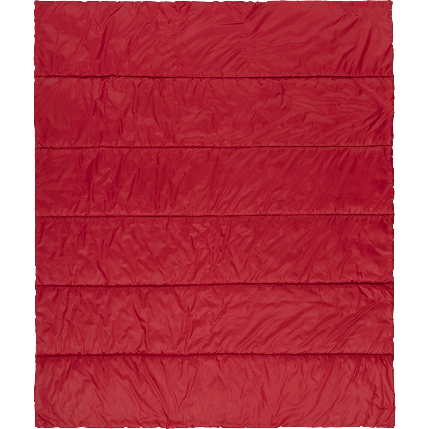 Red Knitted Polyester Reversible Throw Blanket