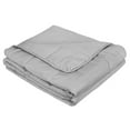 thumbnail image 1 of Safdie & Co. 48x72" Modern Solid Microfiber Weighted Blanket in Gray, 1 of 3