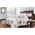 thumbnail image 1 of Safdie & Co. 7-piece Angelica Premium Microfiber Queen Comforter Set in Purple, 1 of 2