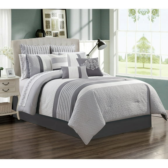 Safdie & Co. Comforter Set 7 Piece Wov Queen Kane