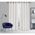 thumbnail image 1 of Safdie & Co. Curtain Panel Total Blackout 84"L in Off White (Set of 2), 1 of 2