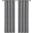 thumbnail image 1 of Safdie & Co. Curtain Room Darkening Houndstooth Check in Multi-Color (Set of 2), 1 of 3
